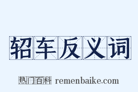 轺车反义词是什么意思的图片